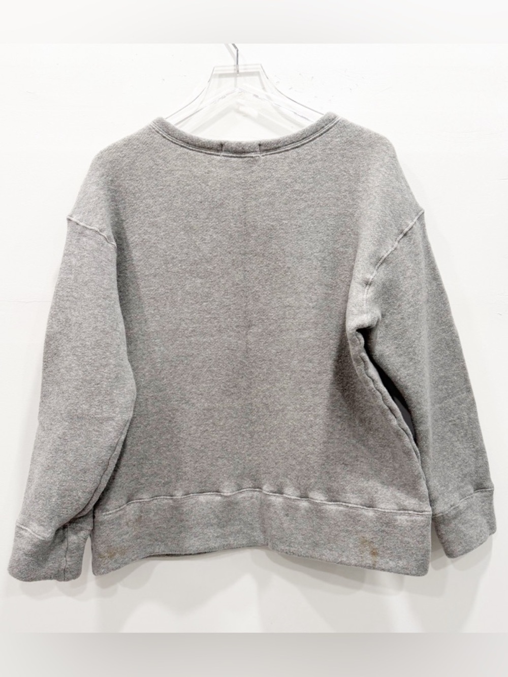 CP Shades Gray Cotton Fleece Lined Crew Neck Sweatshirt Cotton Medium *as is* - Picture 3 of 7